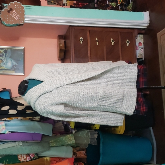 Super soft comfy Volcom fluffy jacket duster coat - Picture 3 of 5